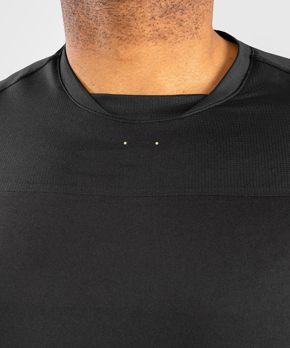 Venum Fusion 2.0 Men Dry Tech T-Shirt - Black/Yellow
