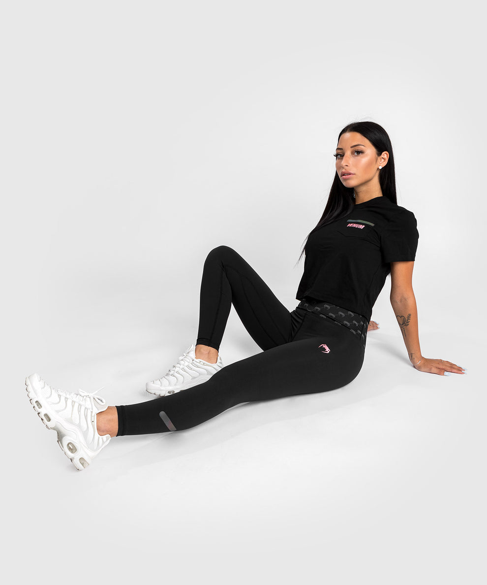 Venum Monogram 7/8 Leggings - Black/Pink Gold