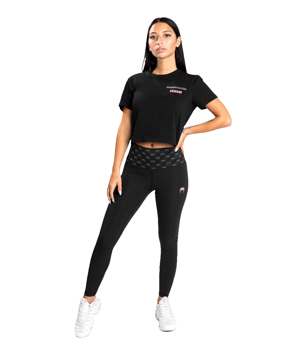 Venum Monogram 7/8 Leggings - Black/Pink Gold