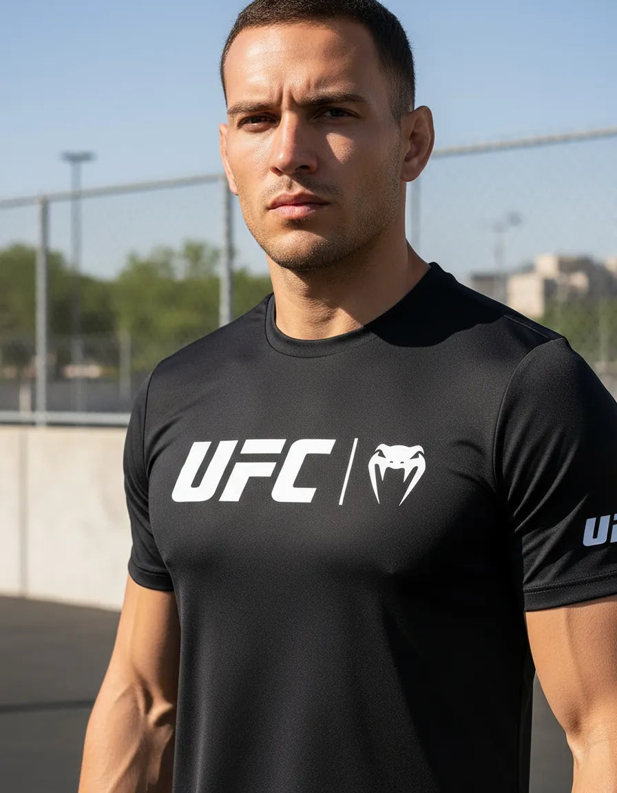 Playera Deportiva Ufc Venum Logo Mma Box Muay Thai Bjj Lucha