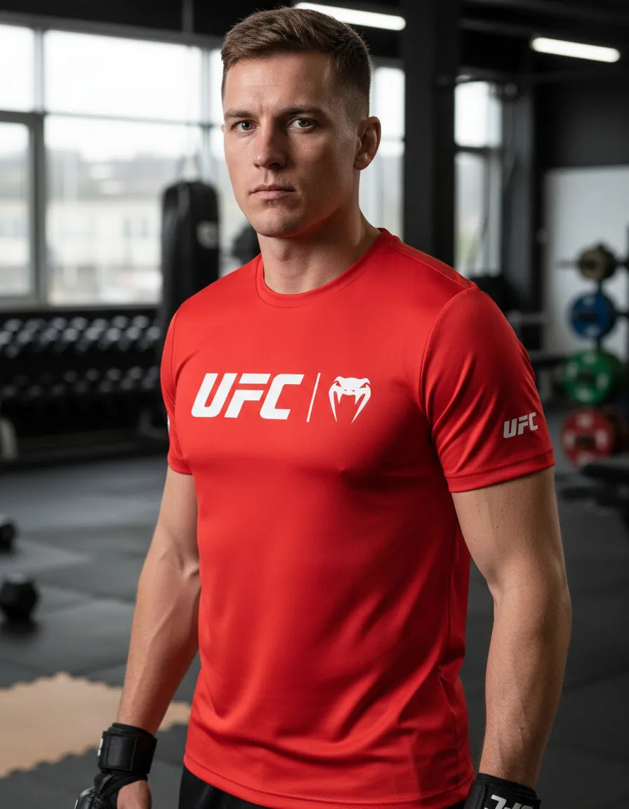Playera Deportiva Ufc Venum Logo Mma Box Muay Thai Bjj Lucha